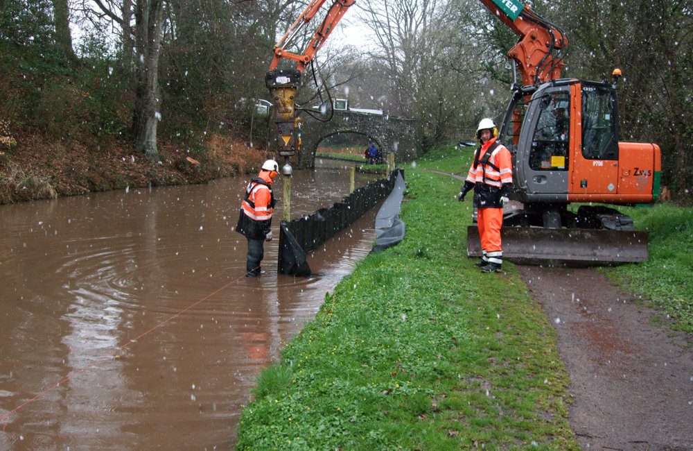 River bank repairs with Nicospan